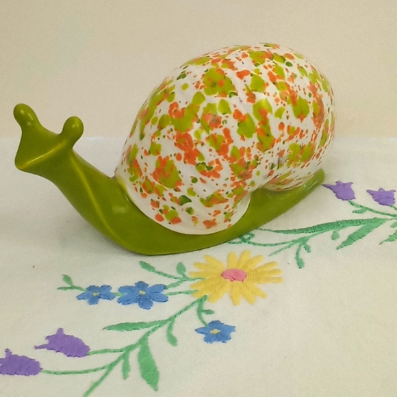 Vintage ceramic snail